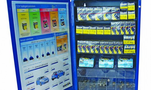 370 żarówek z szafką narva + lampa warsztatowa led EcoPro40 w promocyjnej cenie